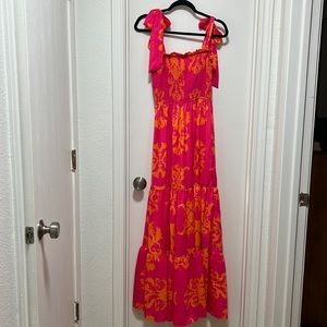 Maxi Dress - Orange pink
